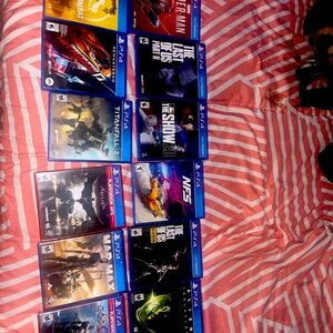 PS4 Game Bundle - 10 Games Including Popular Titles like Spider-Man & Last of Us